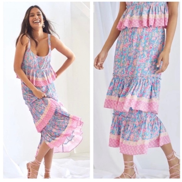 ANTHROPOLOGIE Plenty by Tracy Reese Meadow Tiered Skirt Size 2X NEW - Picture 1 of 9